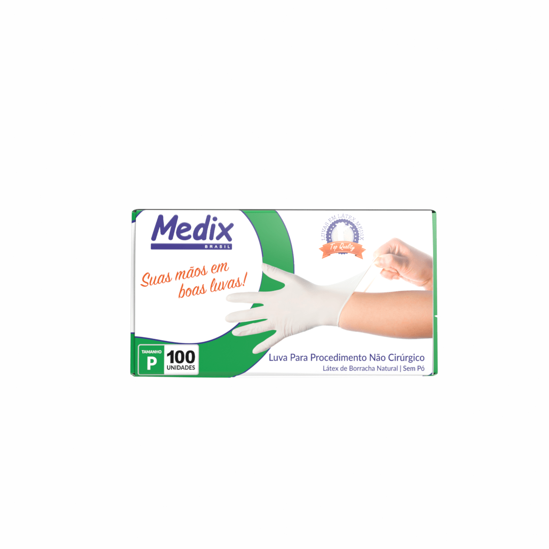 Luva de Látex | Sem pó Caixa com 1000 Luvas