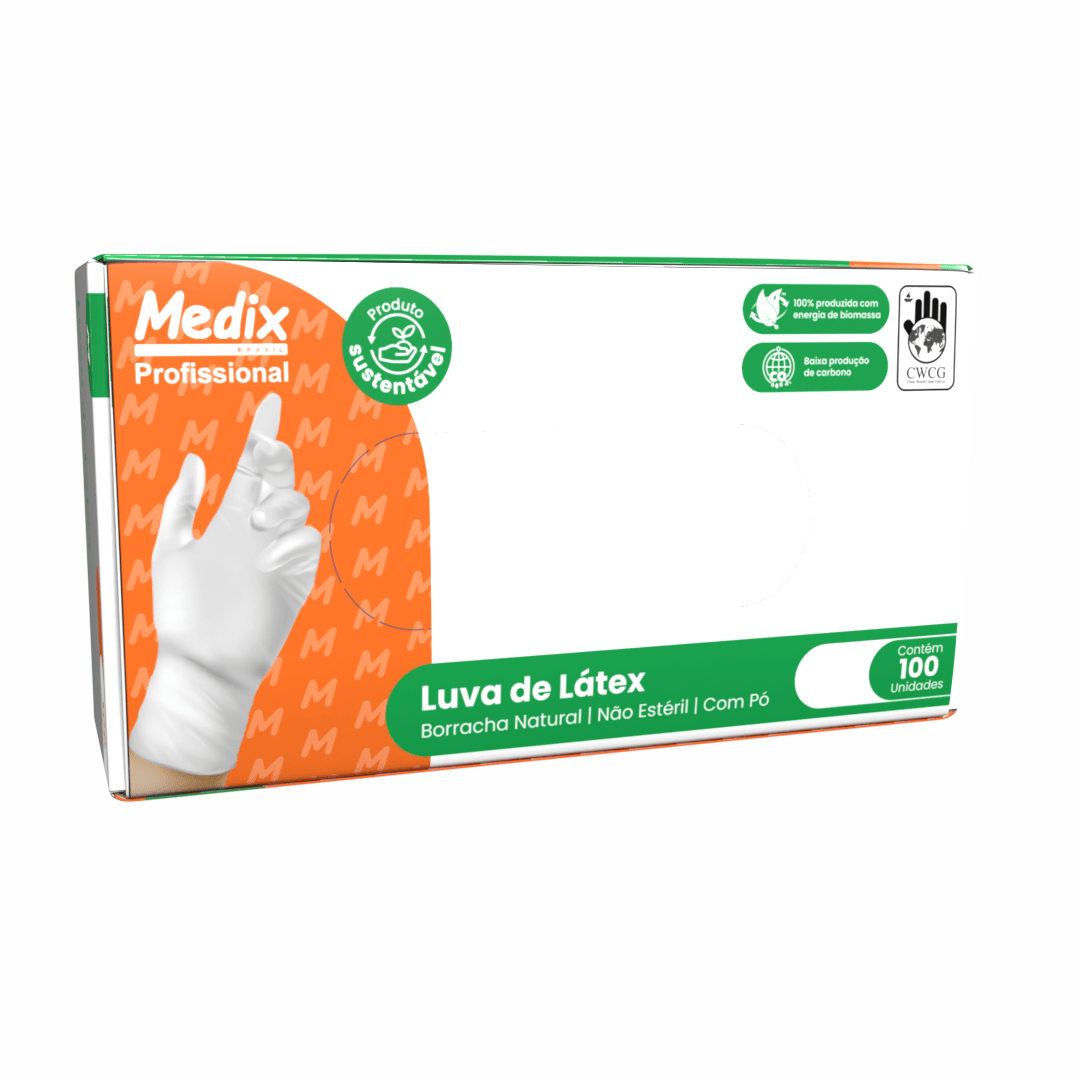 Luva Látex Com Pó Profissional – Caixa FECHADA 1000 Luvas